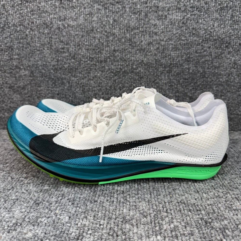 Nike ZoomX Dragonfly 2 Elite Track Spikes White Teal Green FZ9315-102 Mens‎ 12